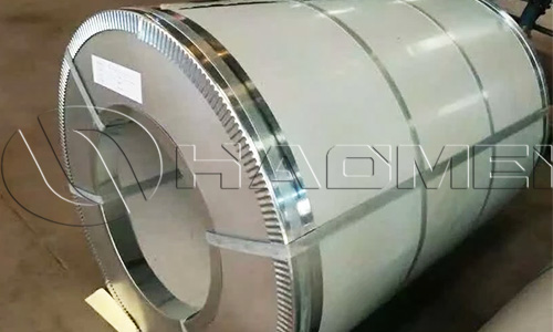 a roll of white color coated aluminium coil